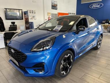 Voir le détail de l'offre de cette FORD Puma 1.0 EcoBoost Hybrid 125ch ST Line X S&S Powershift de 2024 en vente à partir de 27 499 € 